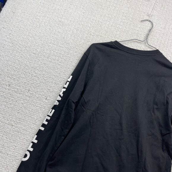 Y2K Vans Off The Wall Checkerboard Long Sleeve Black / White Women XS Skatercore - Picture 12 of 14